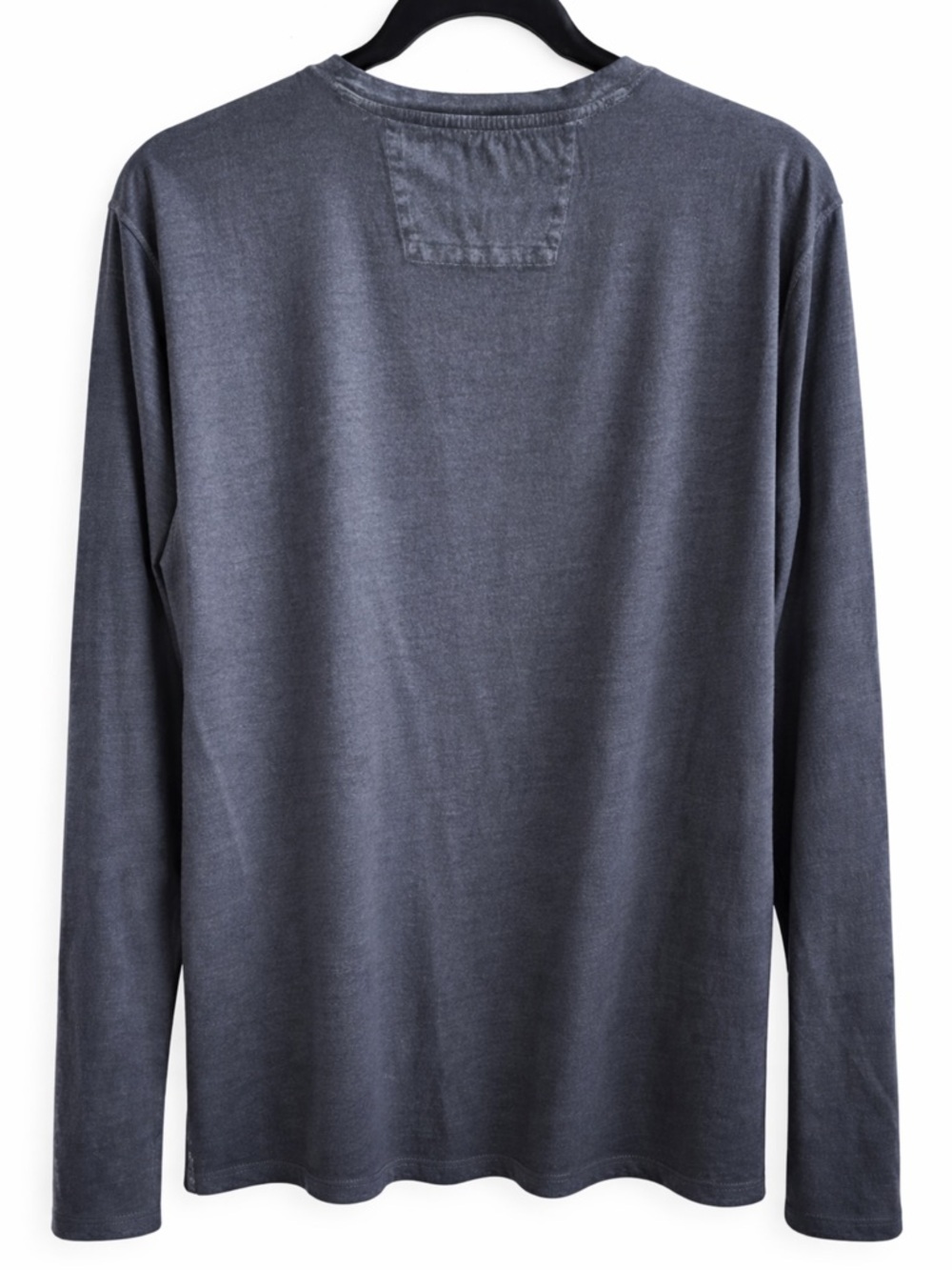 John Varvatos Men's Long Sleeve Crew Neck Shirt - Navy size Lg - Picture 2 of 3